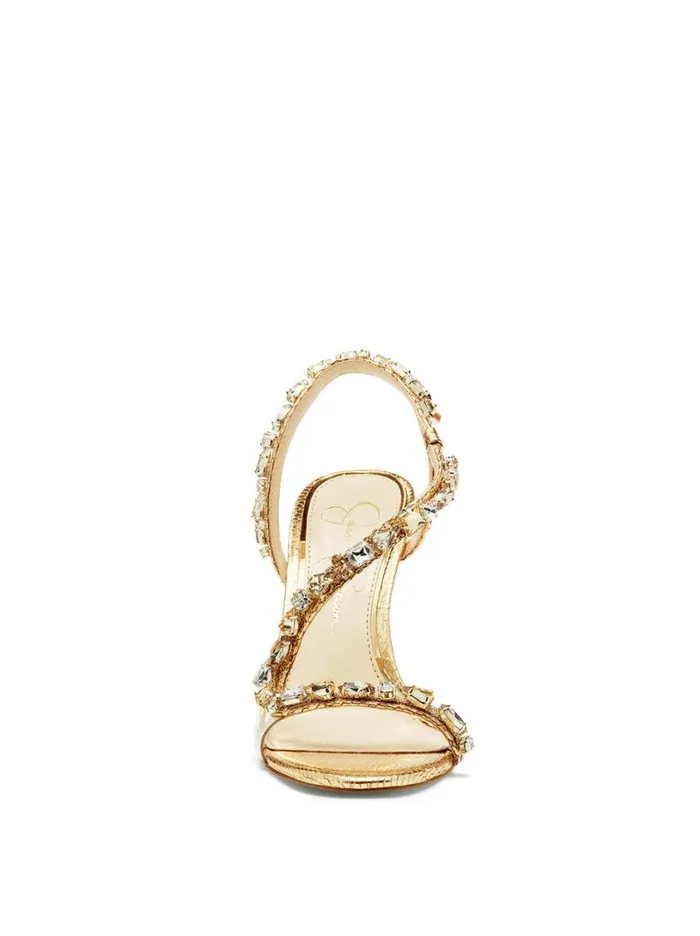 Women Sandals Jessica Simpson Jaycin High Heel In Gold