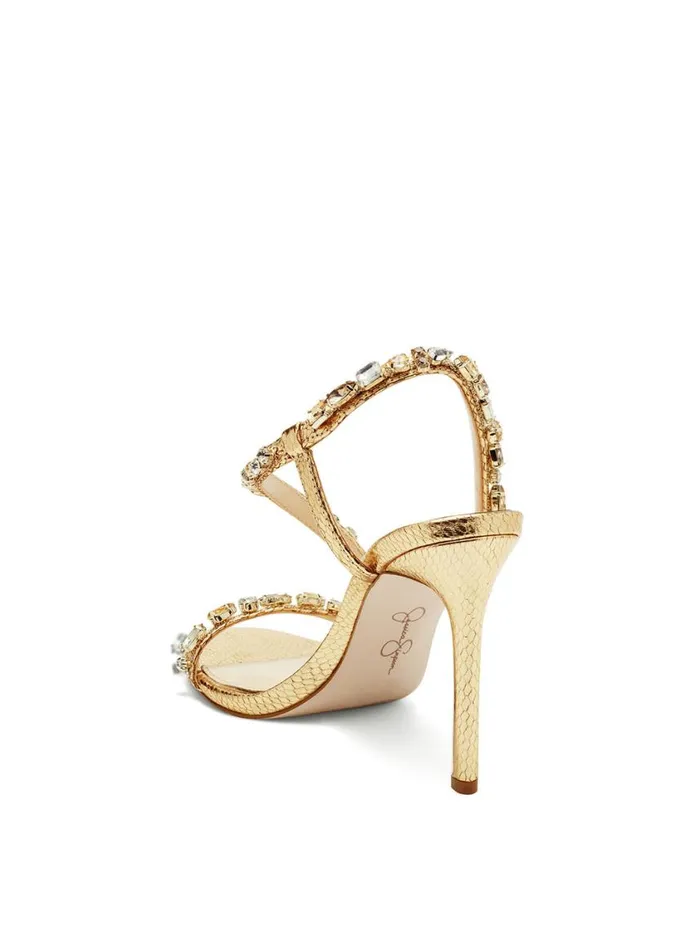 Women Sandals Jessica Simpson Jaycin High Heel In Gold