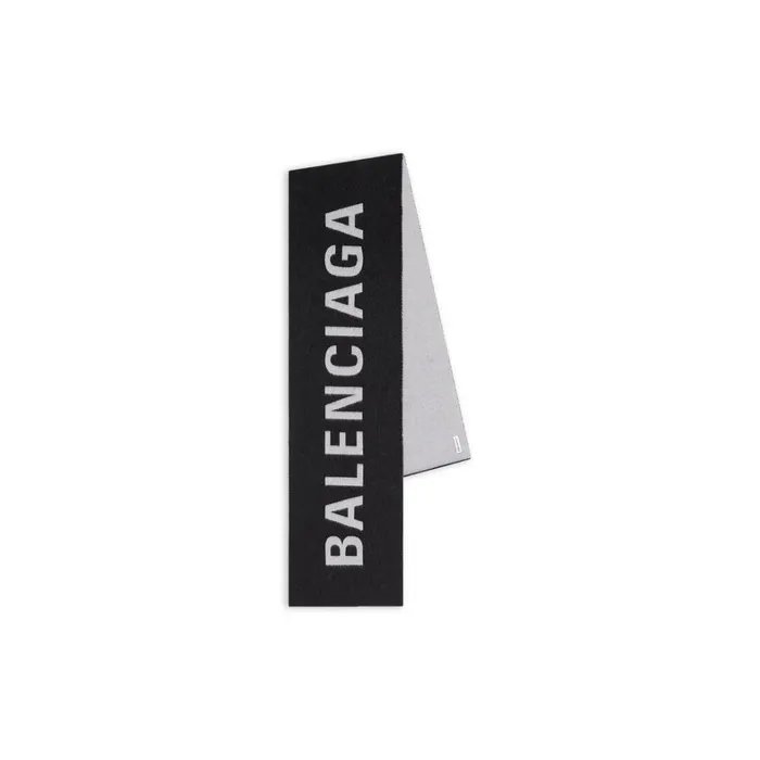 Women Scarves and Caps Balenciaga Balenciaga Macro Scarf In Black