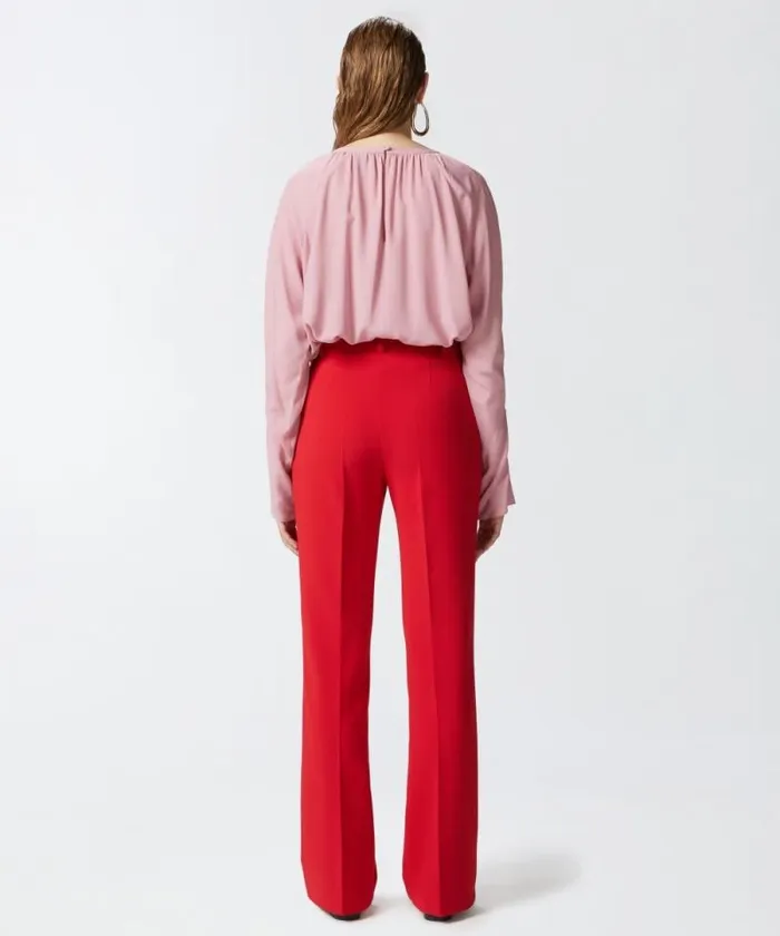 Women Shirts And Blouses Pinko Flowing Vneck Blouse Pinkpolignac Women Shirts And Blouses Pinko Flowing Vneck Blouse Pinkpolignac