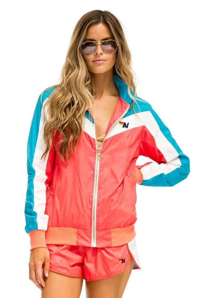Women Shorts Aviator Nation New Ultra Light Jogger Shorts 8211 Neon Red