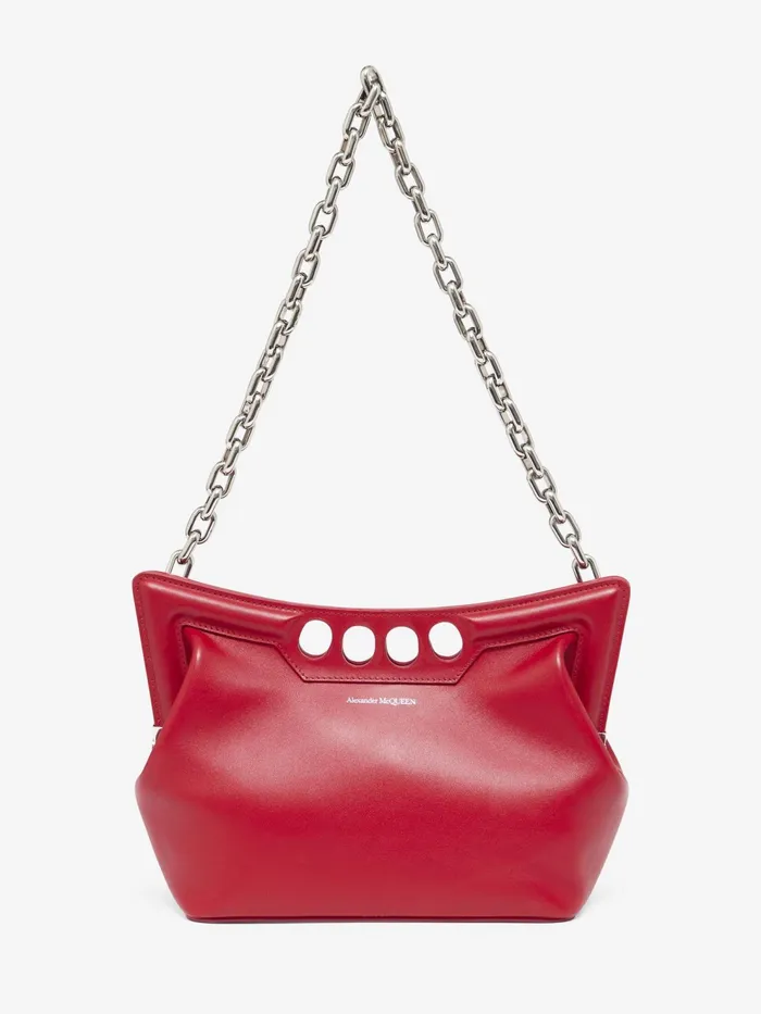 Women Shoulder Bags Alexander McQueen The Peak Bag Small Welsh Red
