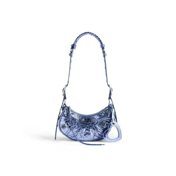 Women Shoulder Bags Balenciaga Le Cagole Xs Shoulder Bag Metallized In Purple