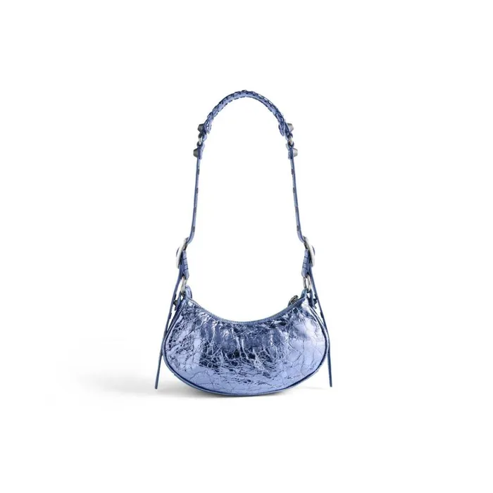 Women Shoulder Bags Balenciaga Le Cagole Xs Shoulder Bag Metallized In Purple