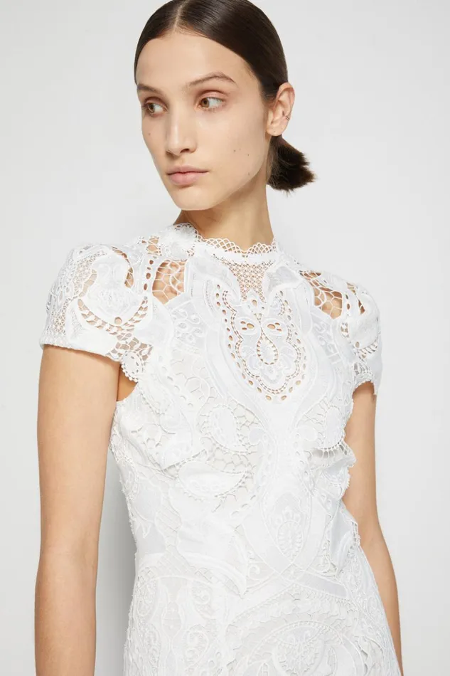 Women Signature Laura Lace Dress White Jonathan Simkhai Dresses and Jumpsuits