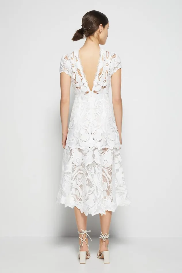 Women Signature Laura Lace Dress White Jonathan Simkhai Dresses and Jumpsuits