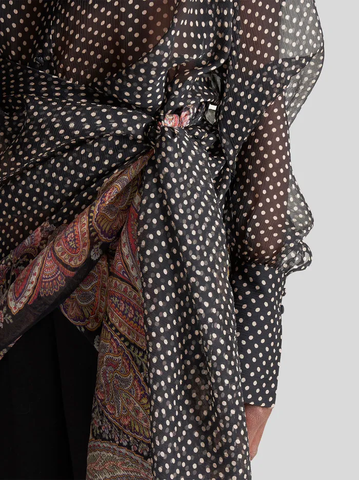 Women Silk Crepon Skirt Dress Etro Dresses
