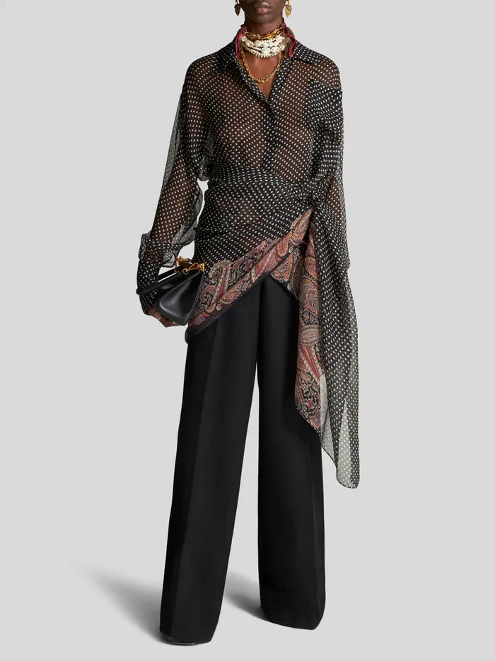 Women Silk Crepon Skirt Dress Etro Dresses