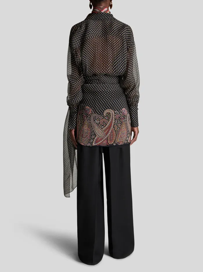 Women Silk Crepon Skirt Dress Etro Dresses