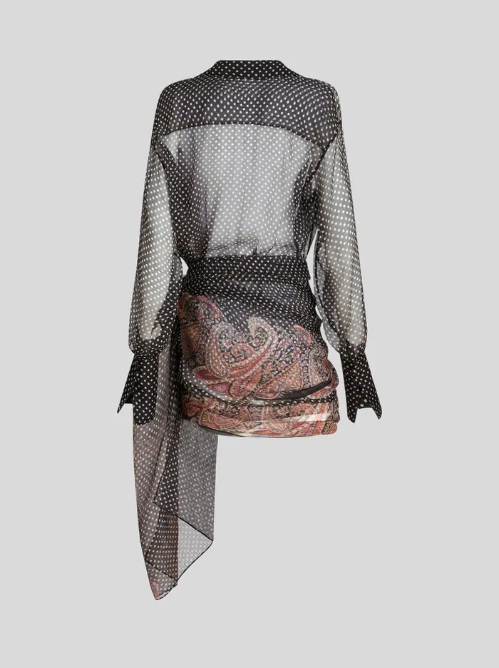 Women Silk Crepon Skirt Dress Etro Dresses