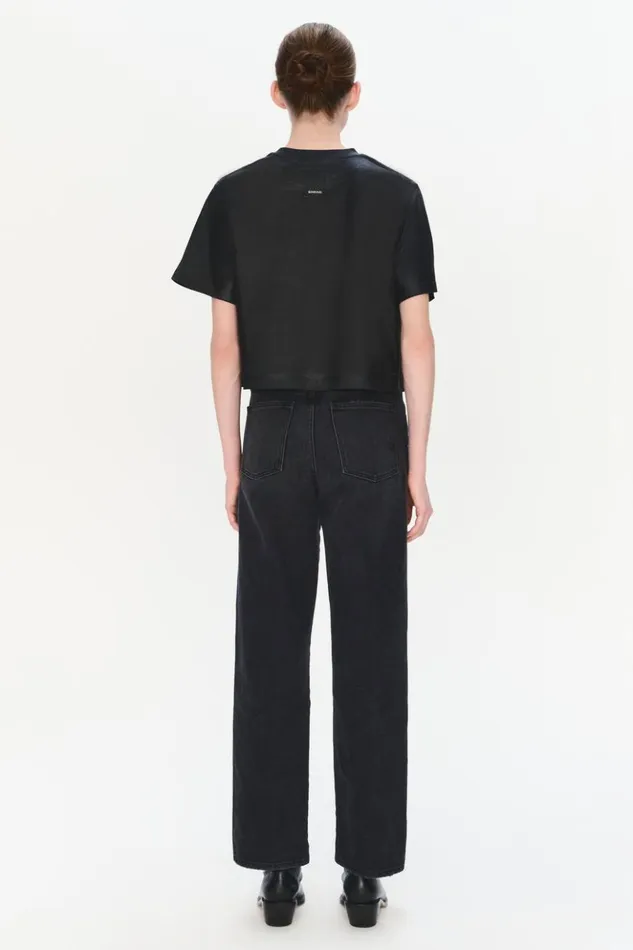 Women Simkhai Tee Black Foil Jonathan Simkhai Tops and Bodysuits