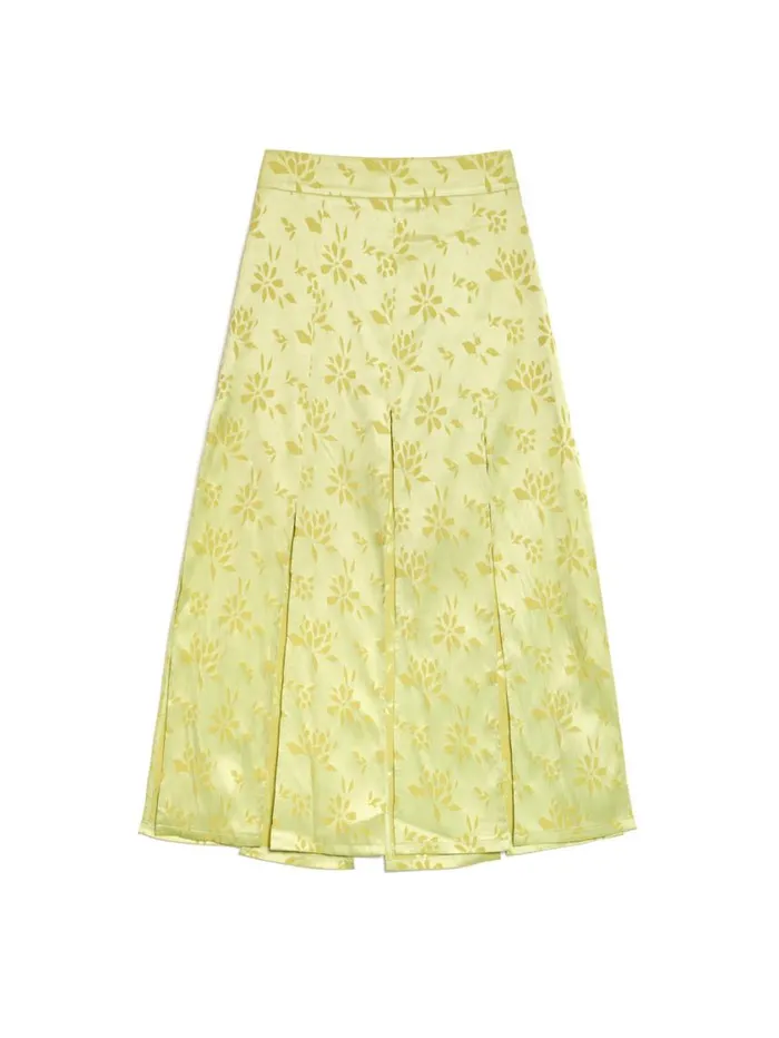 Women Sister Jane Bottoms Ghospell Kennedy Midi Skirt Lime Green