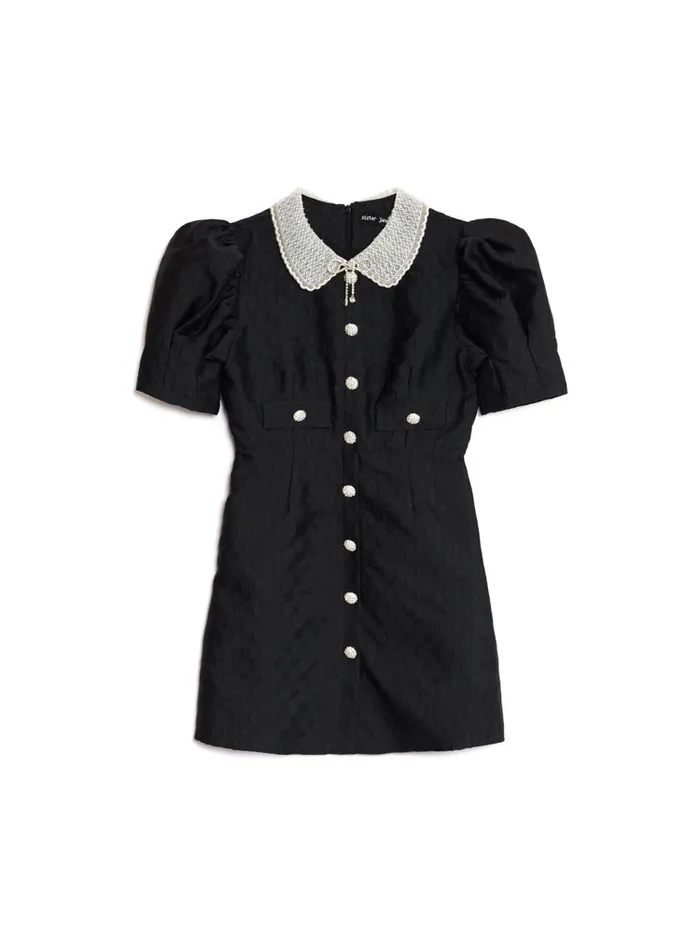 Women Sister Jane Dresses Dallas Jewels Mini Dress Coal Black