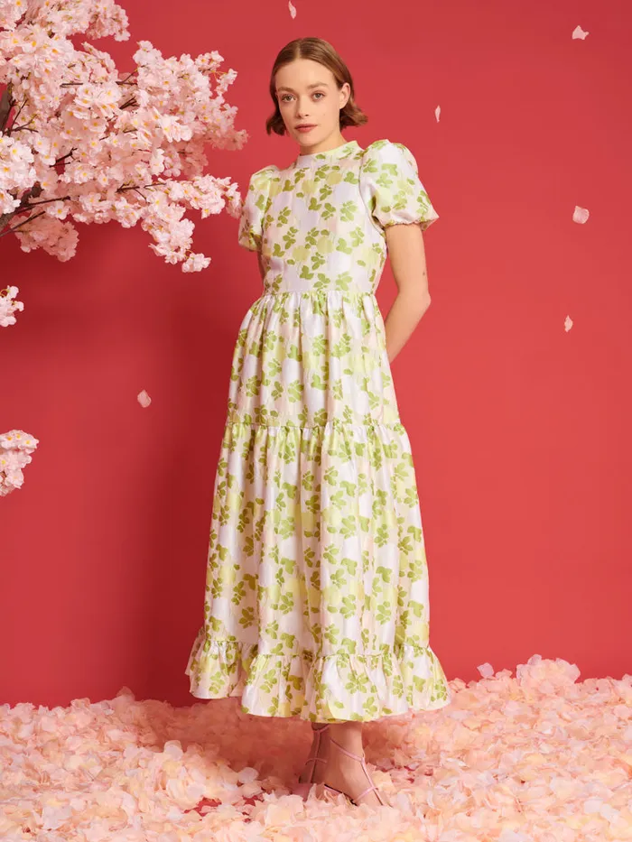 Women Sister Jane Dresses DREAM Picnic Jacquard Maxi Dress Pastel Green U0026 Ivory Women Sister Jane Dresses DREAM Picnic Jacquard Maxi Dress Pastel Green U0026 Ivory