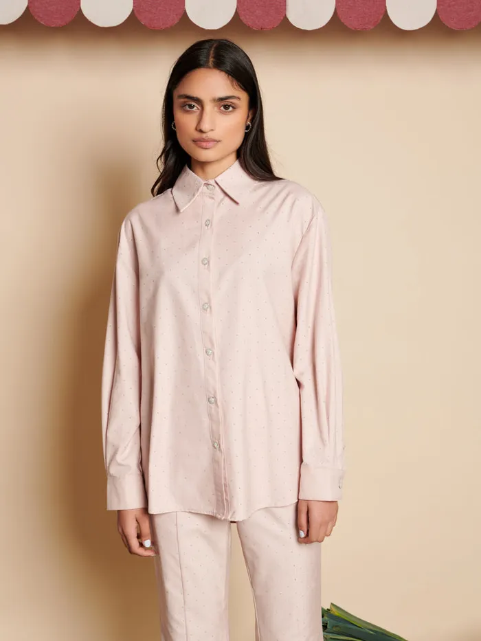 Women Sister Jane Tops Apple Gem Shirt Dusty Pink