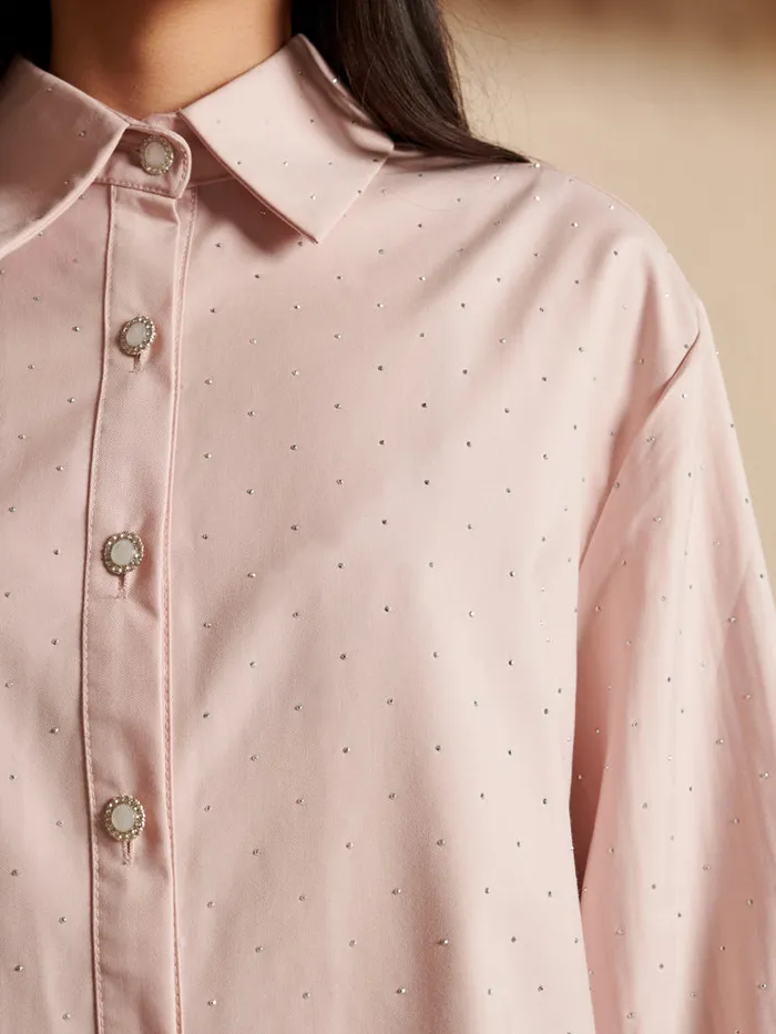 Women Sister Jane Tops Apple Gem Shirt Dusty Pink