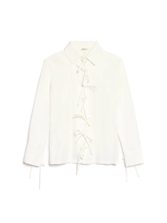 Women Sister Jane Tops Ghospell Tiggy Tie Shirt White