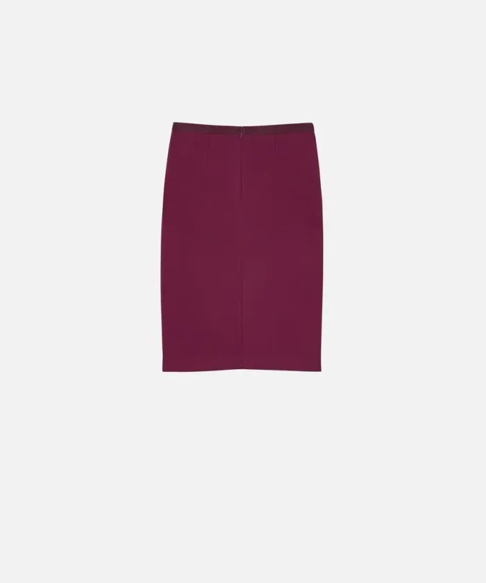 Women Skirts Pinko Slimfit Technical Cady Skirt Grape Wine Women Skirts Pinko Slimfit Technical Cady Skirt Grape Wine