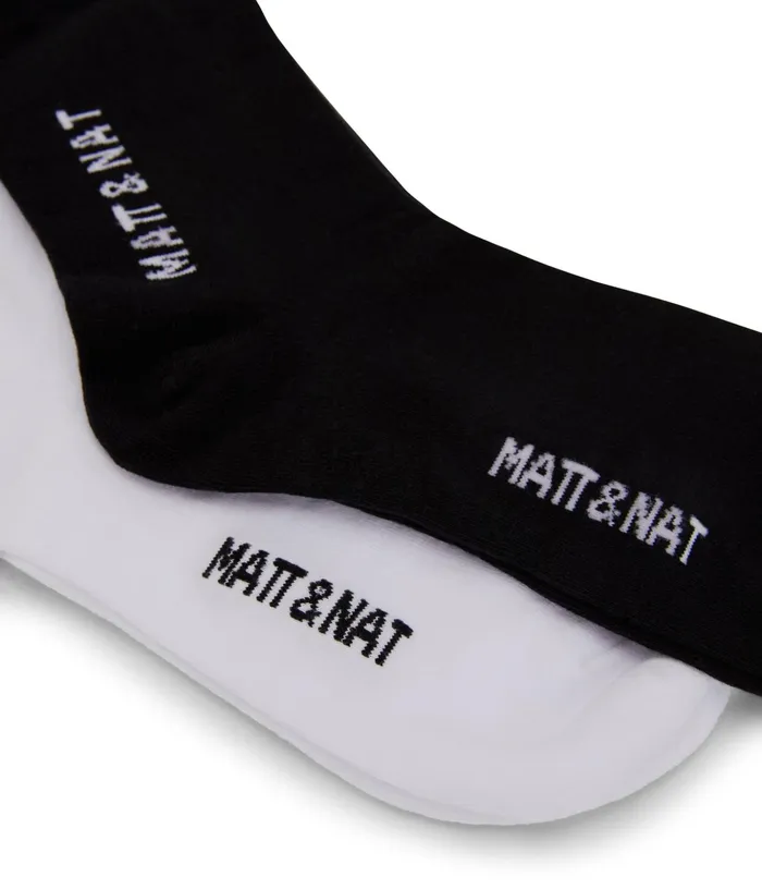 Women Sock Organic Cotton Socks Box Set Black and White Blkwht Matt and Nat Sock Set