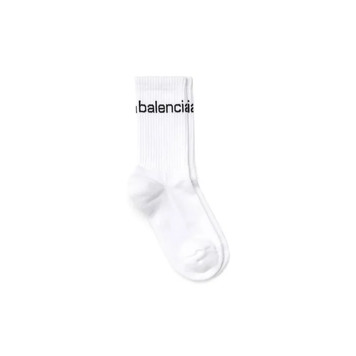 Women Socks and Tights Balenciaga Balcom Socks In White