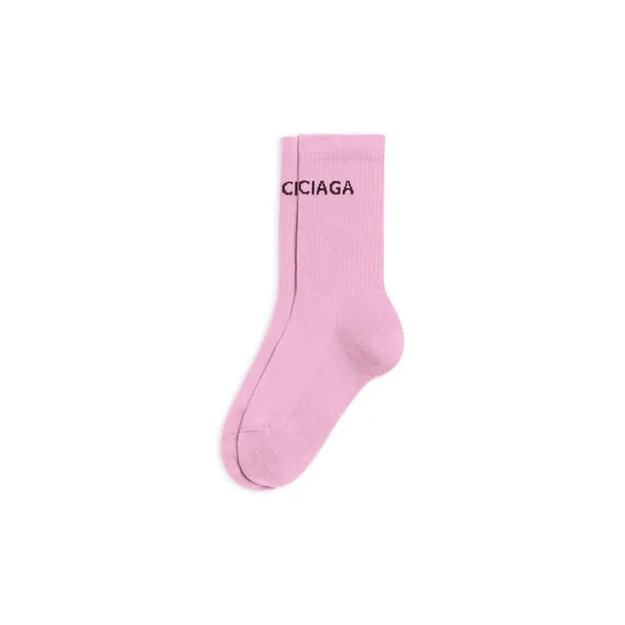 Women Socks and Tights Balenciaga Balenciaga Tennis Socks In Pink