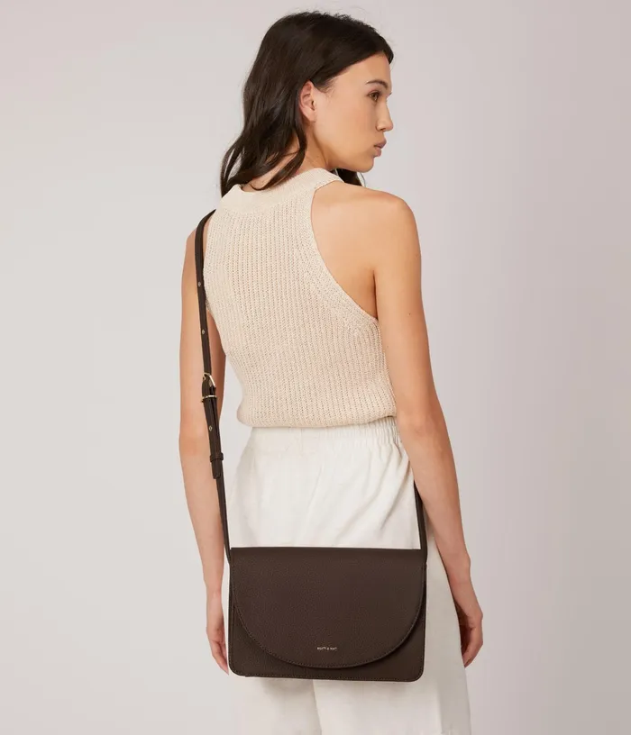 Women Sofi Vegan Crossbody Bag 8211 Purity Black Matt and Nat Crossbody