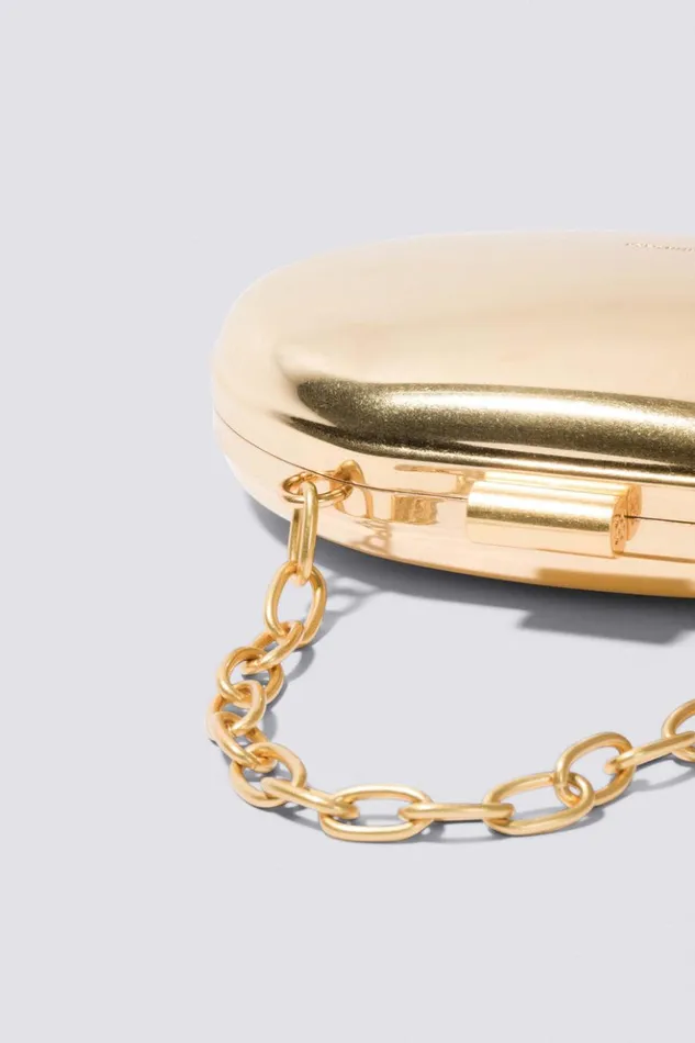 Women Sol Clutch Brushed Gold Jonathan Simkhai Handbags