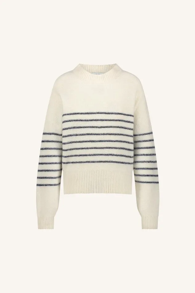 Women Sonny Stripe Pullover Off White Bybar Pullovers