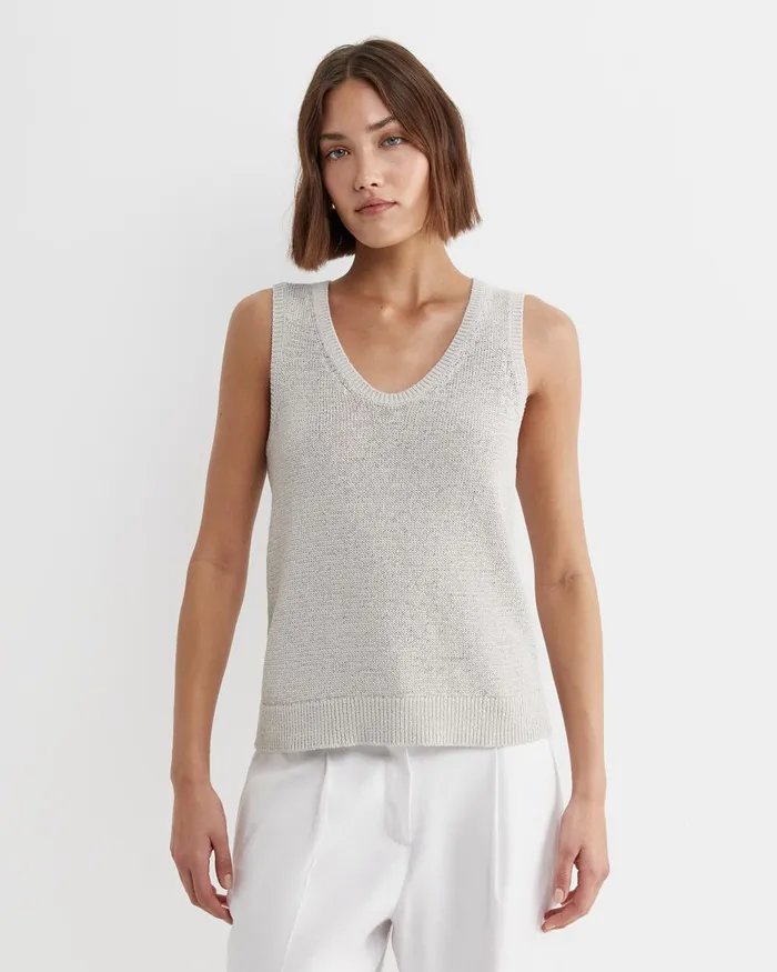 Women Sportscraft Knits and Cardigans Josie Tape Yarn Singlet String