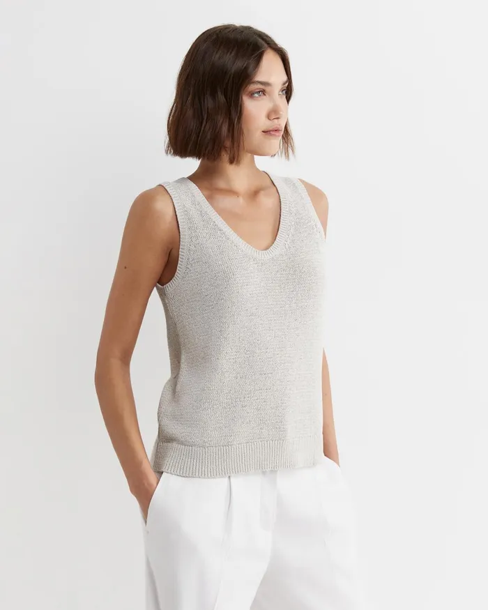 Women Sportscraft Knits and Cardigans Josie Tape Yarn Singlet String