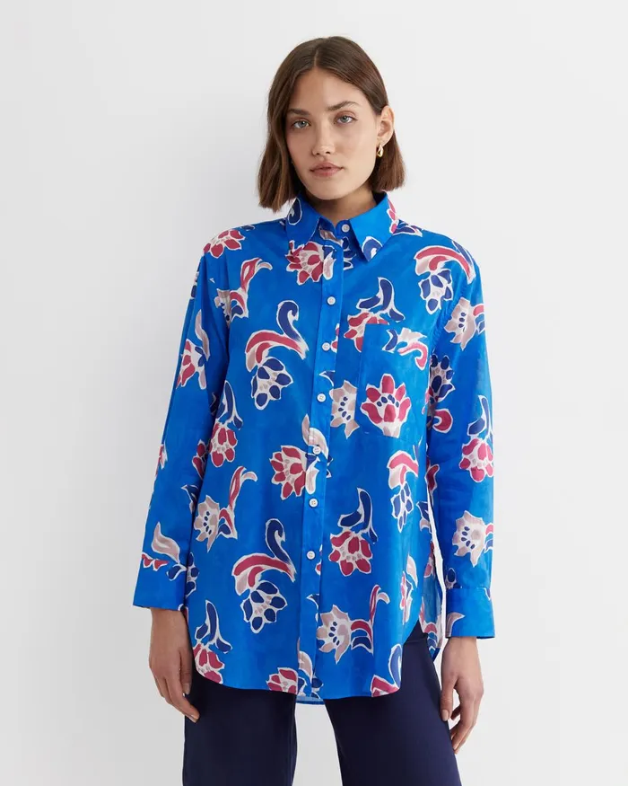Women Sportscraft Liberty Leighton Long Sleeve Liberty Shirt Blue Multi
