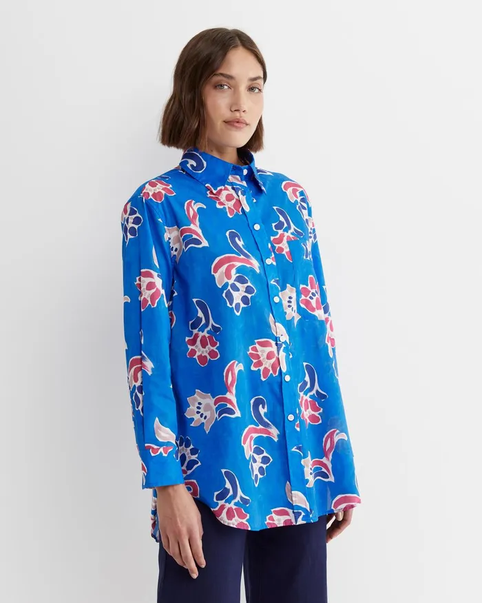 Women Sportscraft Liberty Leighton Long Sleeve Liberty Shirt Blue Multi