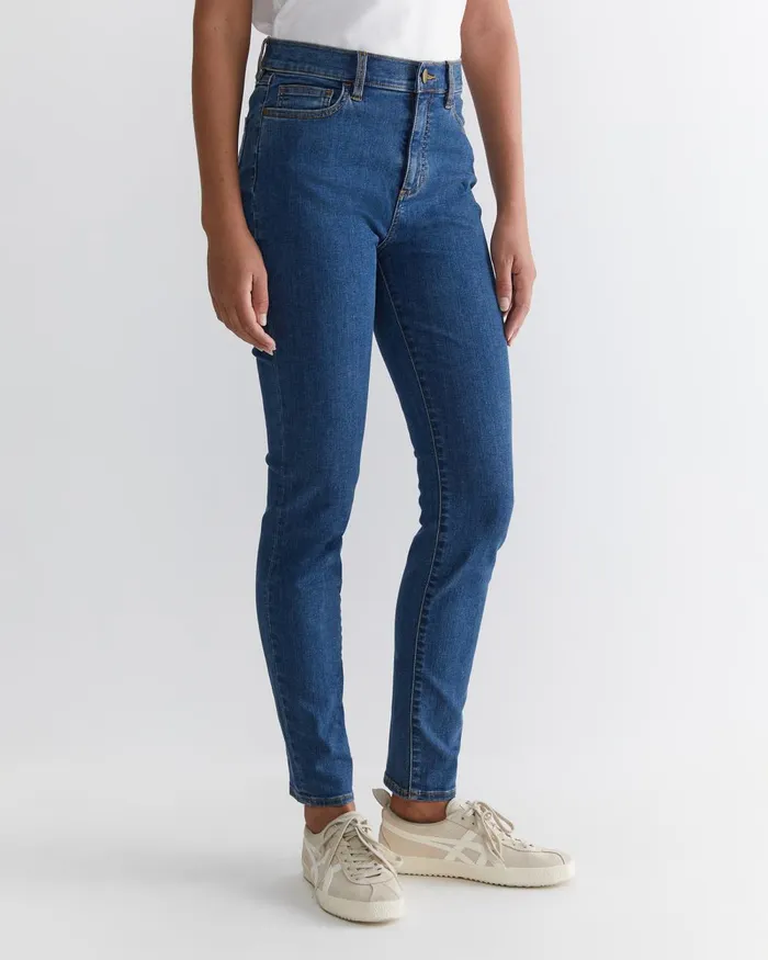 Women Sportscraft Pants Jackie High Waist Skinny Jean Mid Wash