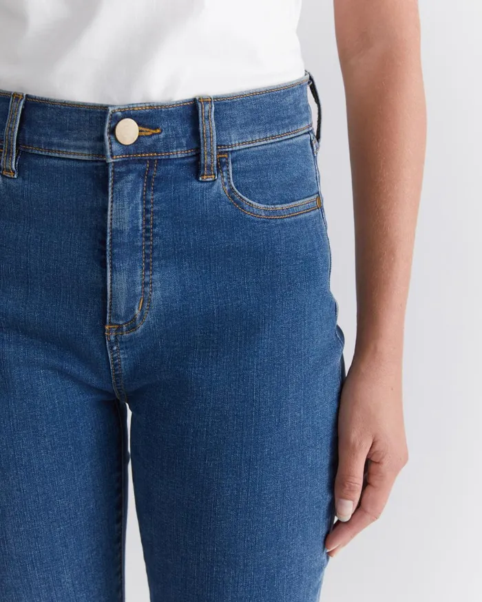 Women Sportscraft Pants Jackie High Waist Skinny Jean Mid Wash