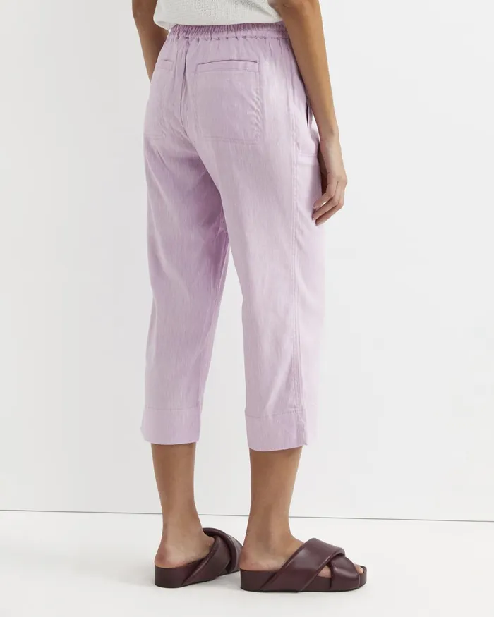 Women Sportscraft Pants Rosa Crop Linen Pant Orchid