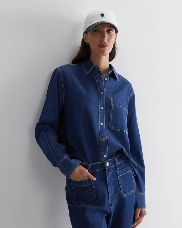 Women Sportscraft Sets Tuva Denim Shirt Denim