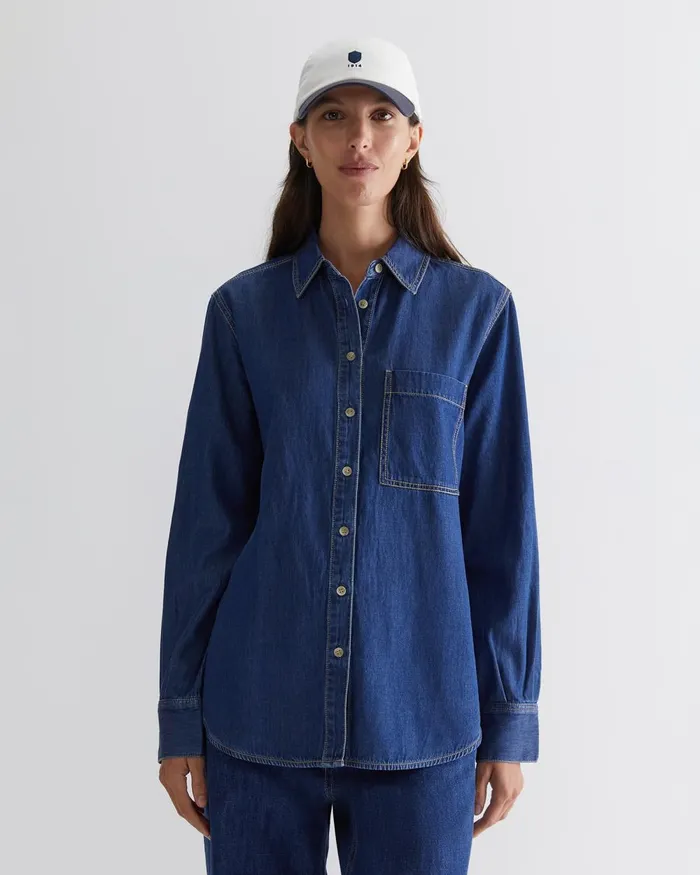 Women Sportscraft Sets Tuva Denim Shirt Denim