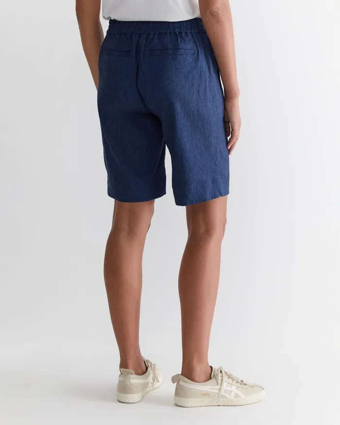 Women Sportscraft Shorts Rosa Linen Short Indigo