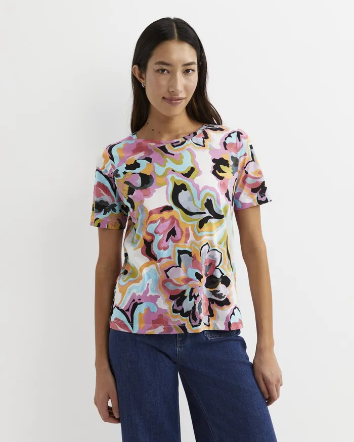 Women Sportscraft Tops and Tees Fiola Short Sleeve Mercerised Tee Multi