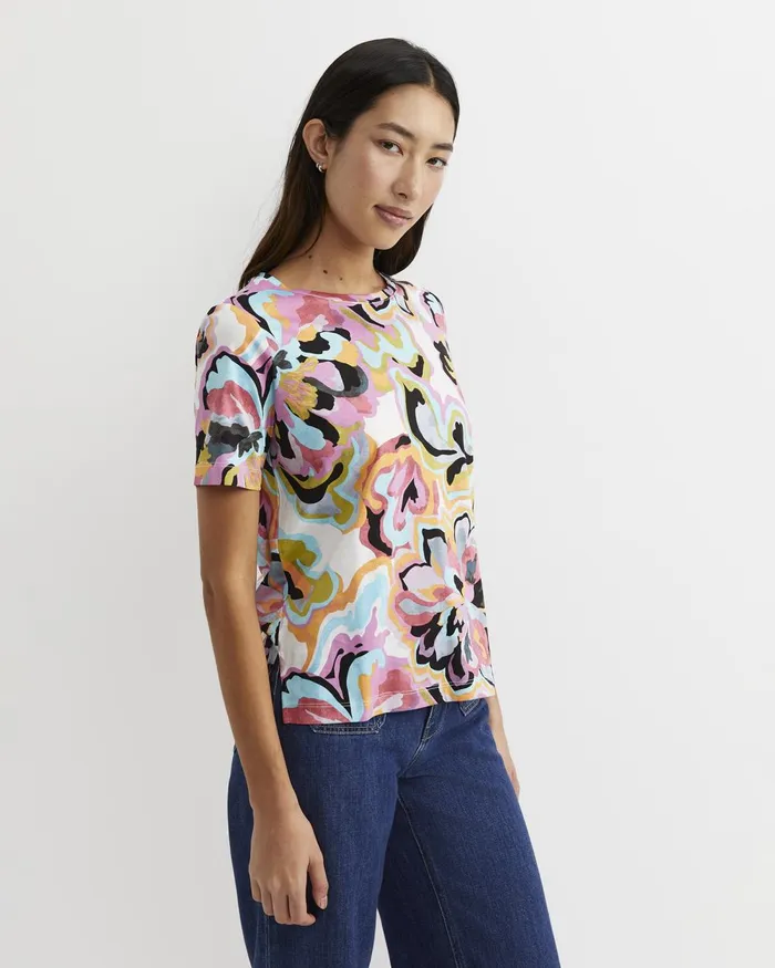 Women Sportscraft Tops and Tees Fiola Short Sleeve Mercerised Tee Multi