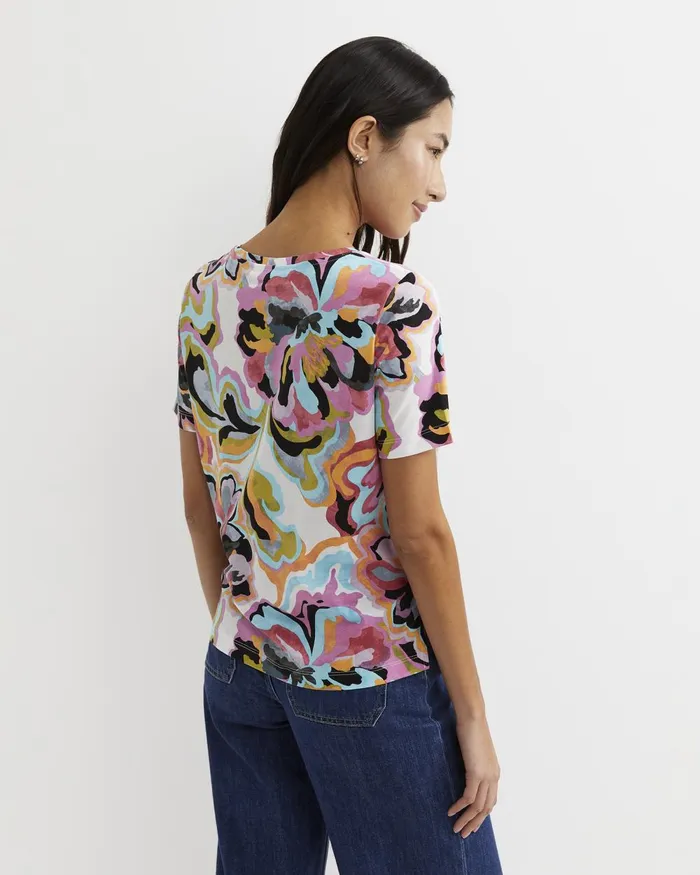 Women Sportscraft Tops and Tees Fiola Short Sleeve Mercerised Tee Multi