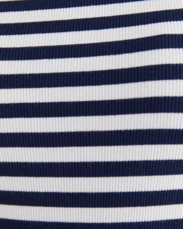 Women Sportscraft Tops and Tees Julia Stripe Rib Tank Whitenavy