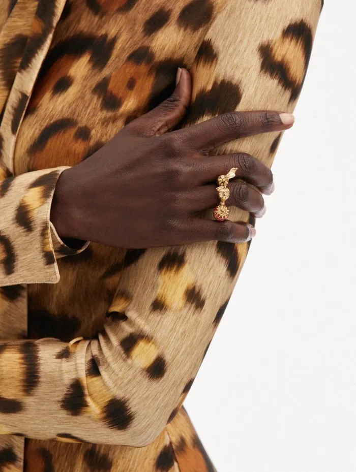 Women Strawberry Ring Red Oscar De La Renta Rings Women Strawberry Ring Red Oscar De La Renta Rings