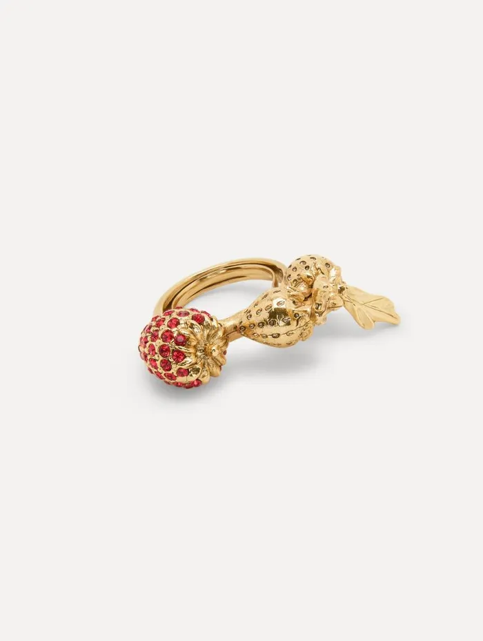 Women Strawberry Ring Red Oscar De La Renta Rings Women Strawberry Ring Red Oscar De La Renta Rings