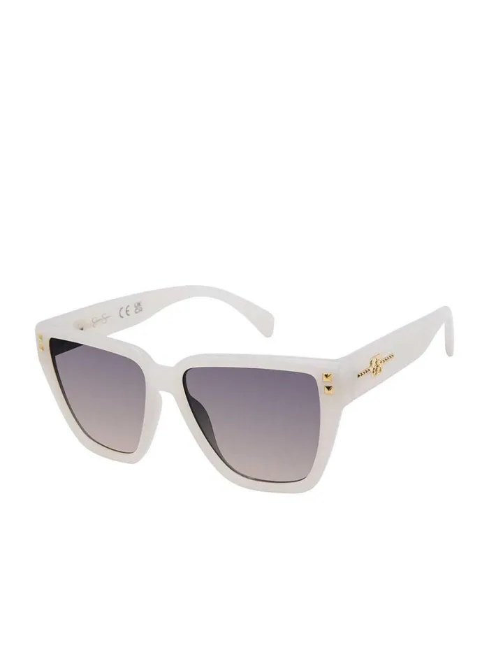 Women Sunglasses Jessica Simpson Star Studded Cat Eye Sunglasses In Cream