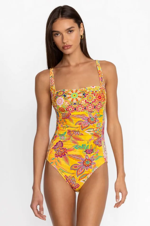 Women SUNSHINE AND KALEIDA RUCHED ONE PIECE Sunshine And Kaleida Johnny Was Swim and Resort Women SUNSHINE AND KALEIDA RUCHED ONE PIECE Sunshine And Kaleida Johnny Was Swim and Resort