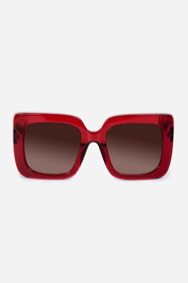 Women Sutton Sunglasses Solid Red Johnny Was Eye Wear