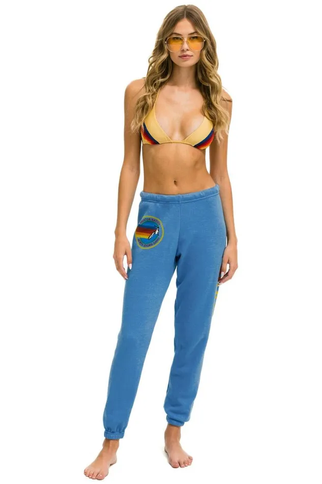 Women Sweatpants Aviator Nation North Shore Sweatpants 8211 Cobalt
