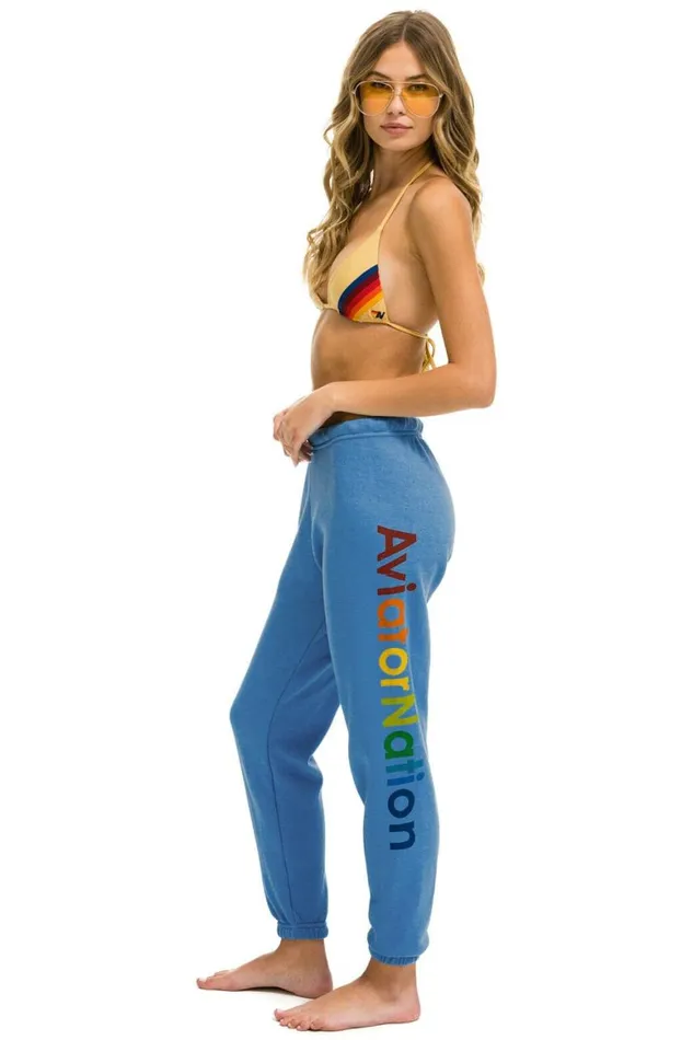 Women Sweatpants Aviator Nation North Shore Sweatpants 8211 Cobalt