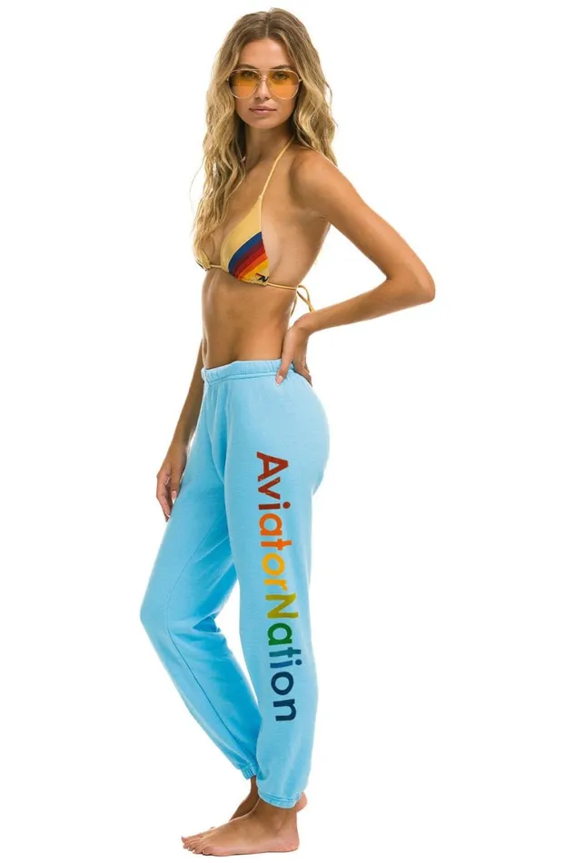 Women Sweatpants Aviator Nation Sweatpants 8211 Sky